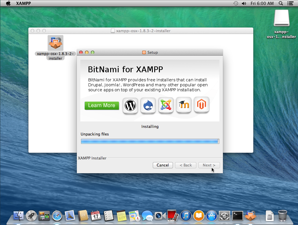 using xampp for mac