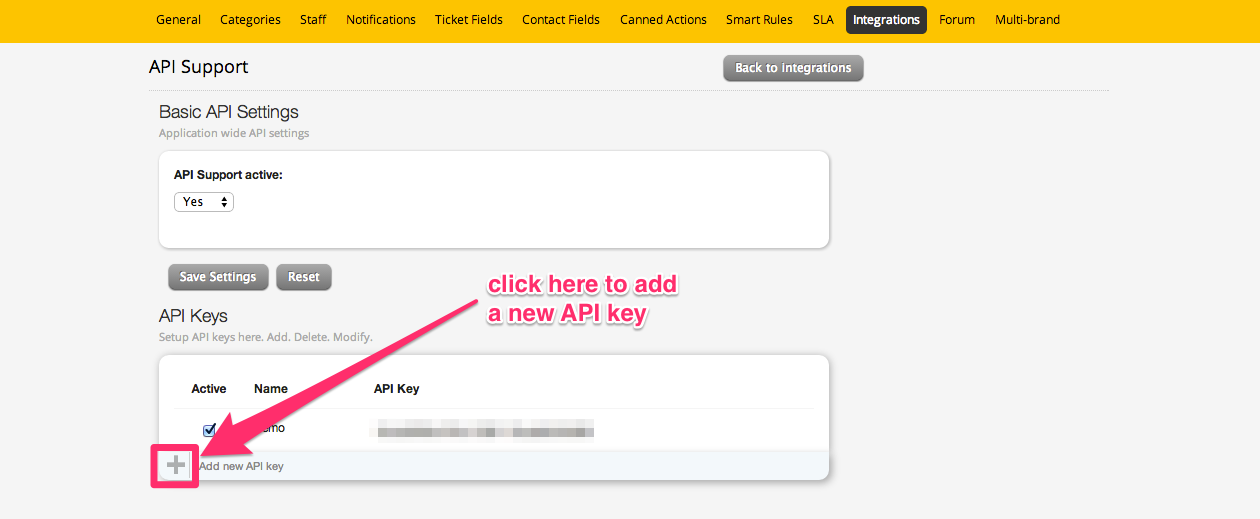 Create API key step 3