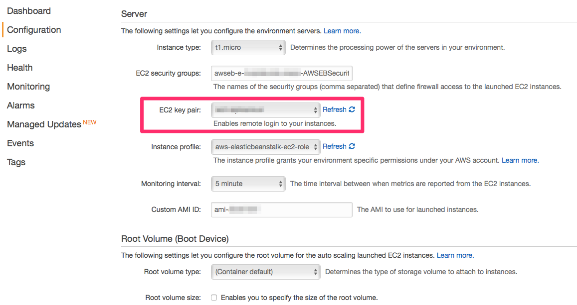 AWS Elastic Beanstalk - ssh login