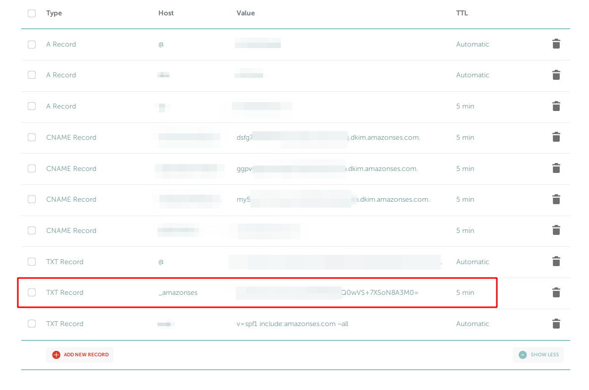 Namecheap DNS management